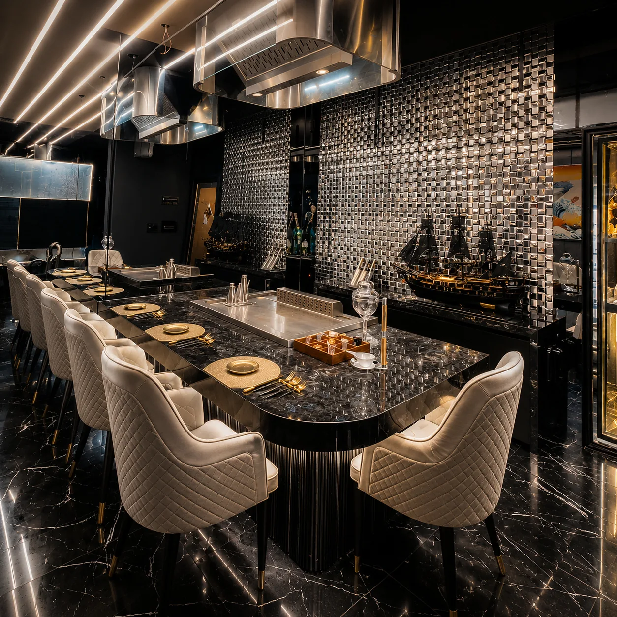 Phòng Teppanyaki riêng tại THE GU
