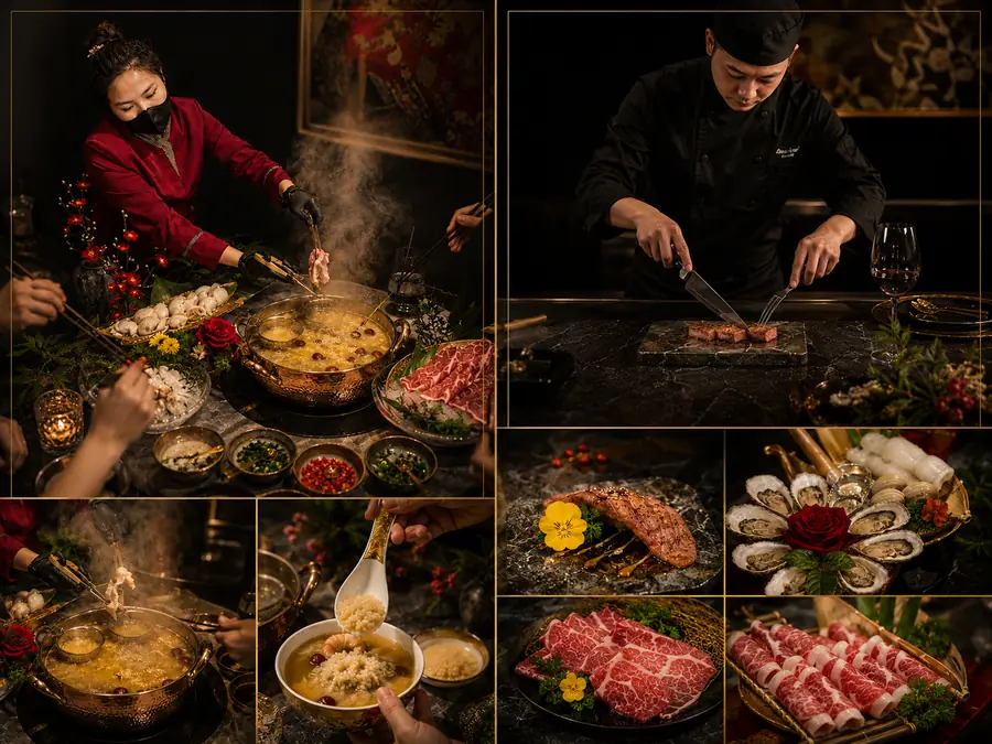 Hotpot and Teppanyaki Omakase experiences at The Gu
